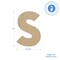 Wooden Letter S 12 inch or 8 inch, Unfinished Large Wood Letters for Crafts | Woodpeckers